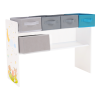 Organizér / regál na hračky, vícebarevná / vzor, DARLING TYP 2 Organizér / regál na hračky, vícebarevná / vzor, DARLING TYP 2