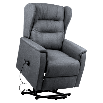 Relaxační polohovací křeslo DOURO. Světle šedé