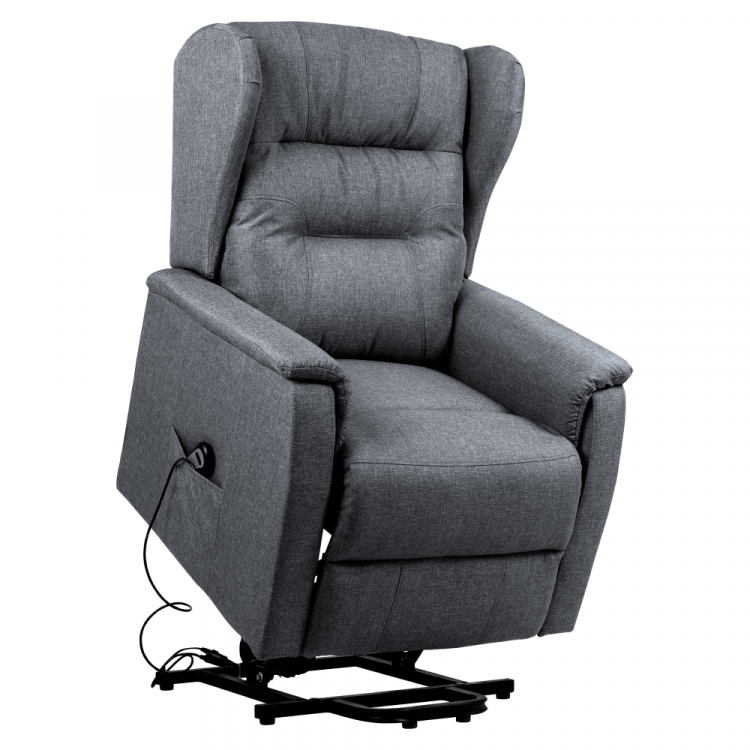 Relaxační polohovací křeslo DOURO. Světle šedé