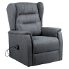 Relaxační polohovací křeslo DOURO. Světle šedé