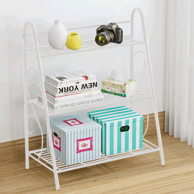 Regál VERUMA se 3 policemi. Bílý