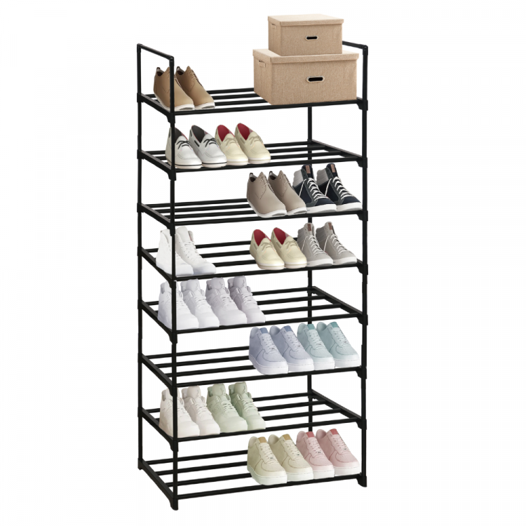 Kovový botník LAURIN. Černý