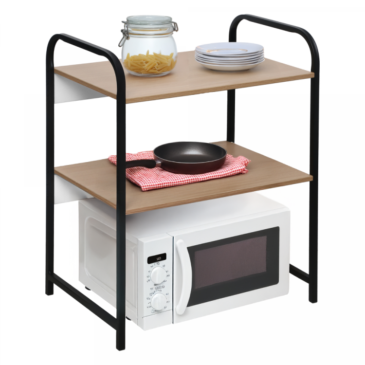 Regál BAYAN. Černá/hnědá