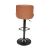 Barová židle TERKAN. Ekokůže/kov - koňaková/černá