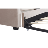 Rozkládací postel ALODA 90x200 včetně roštu. Hnědošedá Taupe