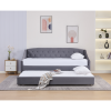 Rozkládací postel ALODA 90x200 včetně roštu. Šedá
