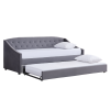Rozkládací postel ALODA 90x200 včetně roštu. Šedá