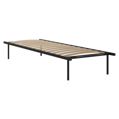 Samonosný rošt KENTAK 90x200. Kov černý/bříza