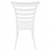 Stohovatelná zahradní židle SAVITO. Bílá