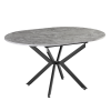 Rozkládací jídelní stůl ABERO 100-140x100. Beton/černá