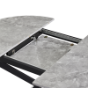 Rozkládací jídelní stůl ABERO 100-140x100. Beton/černá