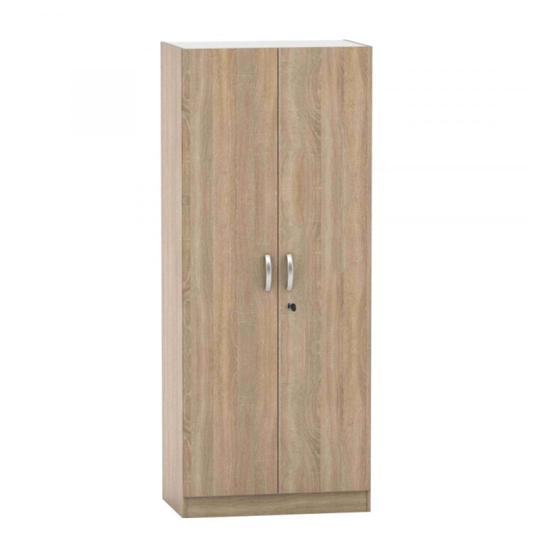 Kancelářská šatní a policová skříň se zámkem BETTY. Dub sonoma