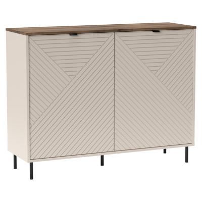 Policová komoda EYCO 2D. Kašmír/dub castello