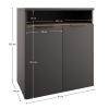 Komoda, antracit/dub cremona, ADAPO ADP04 Komoda, antracit/dub cremona, ADAPO ADP04