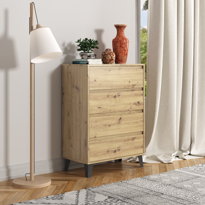 Zásuvková komoda BOGAN 4S. Dub artisan