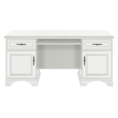 PC stůl KENTAK se skříňkami. Alpská bílá