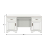 PC stůl KENTAK se skříňkami. Alpská bílá