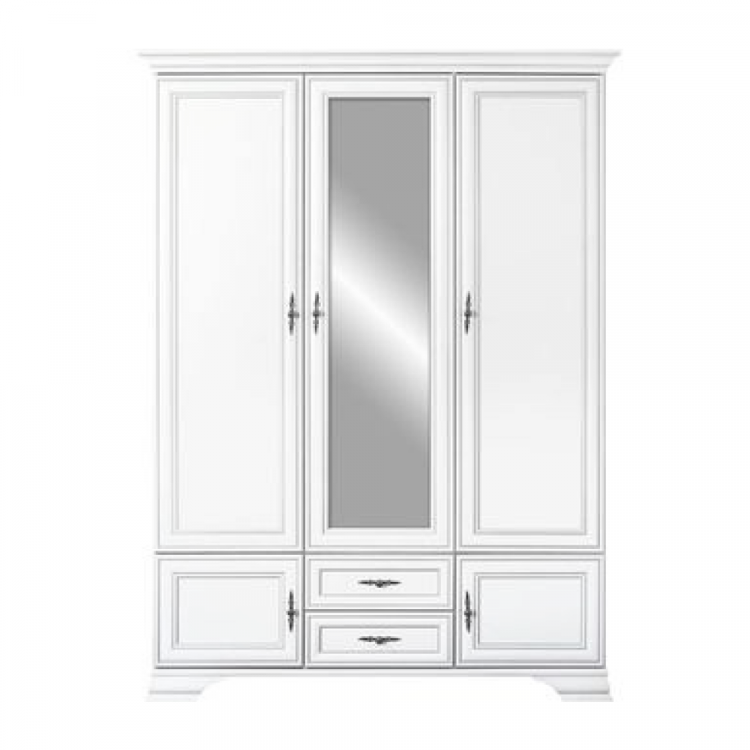 Policová a šatní skříň KENTAK 5D. Alpská bílá