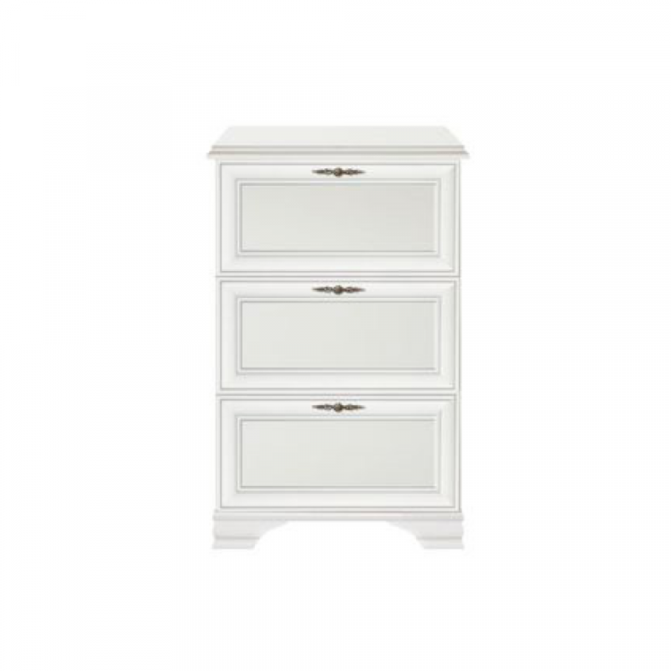 Vysoký vyklápěcí botník KENTAK. Alpská bílá