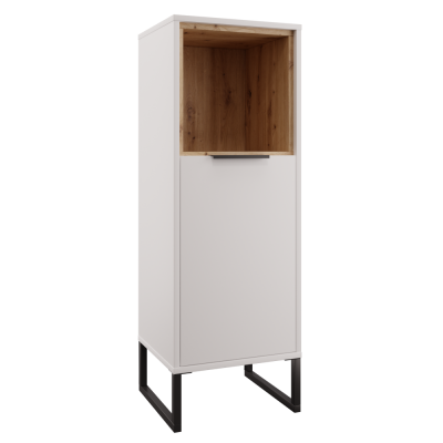 Nízká skříňka, bílá/dub artisan, CUBO CUB02 Nízká skříňka, bílá/dub artisan, CUBO CUB02