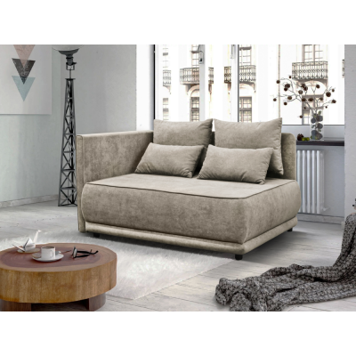 Rozkládací pohovka LIAMI L s úložným prostorem. Béžovošedá Taupe