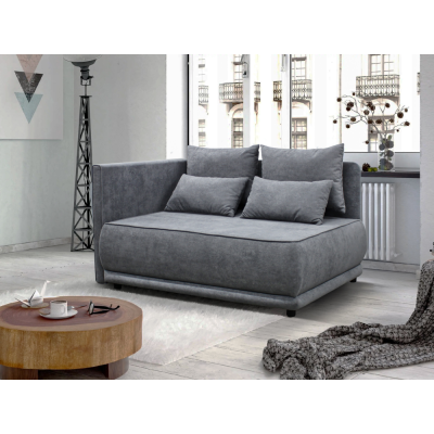 Rozkládací pohovka LIAMI L s úložným prostorem. Šedá