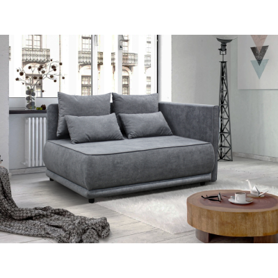 Rozkládací pohovka LIAMI P s úložným prostorem. Šedá