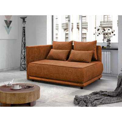 Rozkládací pohovka LIAMI L s úložným prostorem. Terakota