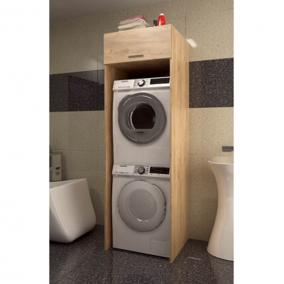 Skříňka nad pračku a sušičku JERGI. Dub artisan