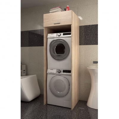 Skříňka nad pračku a sušičku JERGI. Dub sonoma