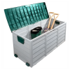 Zahradní úložný box, šedá/zelená, KORTEZ Zahradní úložný box, šedá/zelená, KORTEZ