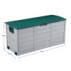 Zahradní úložný box, šedá/zelená, KORTEZ Zahradní úložný box, šedá/zelená, KORTEZ