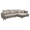 Rozkládací rohová sedací souprava MURIEL P s úložným prostorem. Šedobéžová Taupe