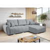 Univerzální rozkládací rohová sedací souprava LONGA s úložným prostorem. Šedá