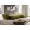 Univerzální rozkládací sedací souprava KERIM s úložným prostorem. Olivová
