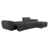 Univerzální rozkládací sedací souprava KERIM s úložným prostorem. Tmavě šedá