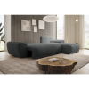 Univerzální rozkládací sedací souprava KERIM s úložným prostorem. Tmavě šedá