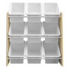 Organizér/regál na hračky, přírodní/bílá, BOIS Organizér/regál na hračky, přírodní/bílá, BOIS