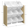 Organizér/regál na hračky, přírodní/bílá, BOIS Organizér/regál na hračky, přírodní/bílá, BOIS