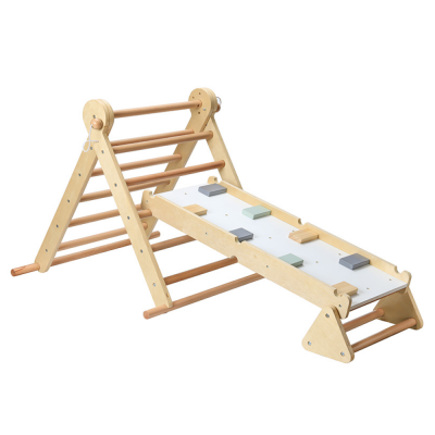Montessori Piklerové trojúhelník 3v1, přírodní/mix barev, OPRIN Montessori Piklerové trojúhelník 3v1, přírodní/mix barev, OPRIN