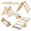 Montessori Piklerové trojúhelník 3v1, přírodní/mix barev, OPRIN Montessori Piklerové trojúhelník 3v1, přírodní/mix barev, OPRIN