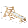 Montessori Piklerové trojúhelník 3v1, přírodní/mix barev, OPRIN Montessori Piklerové trojúhelník 3v1, přírodní/mix barev, OPRIN