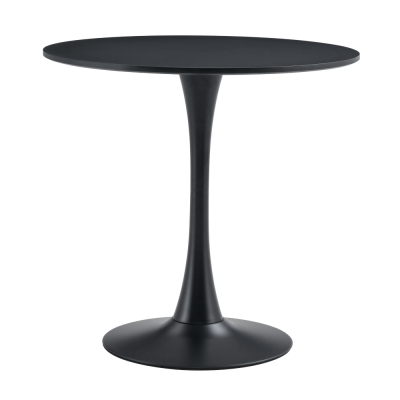 Jídelní stůl, černá, průměr 80cm, REVENTON NEW