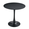 Jídelní stůl, černá, průměr 80cm, REVENTON NEW