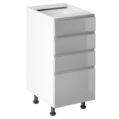 Spodní skříňka, bílá/šedá extra vysoký lesk HG, AURORA D40S4 Spodní skříňka, bílá/šedá extra vysoký lesk HG, AURORA D40S4