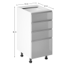 Spodní skříňka, bílá/šedá extra vysoký lesk HG, AURORA D40S4 Spodní skříňka, bílá/šedá extra vysoký lesk HG, AURORA D40S4