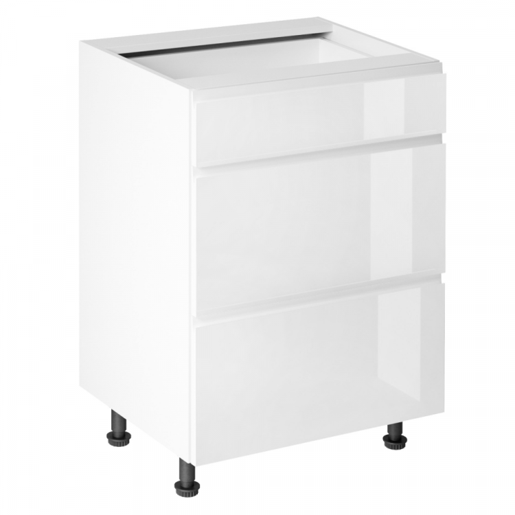 Spodní skříňka, bílá/bílá extra vysoký lesk HG, AURORA D60S3 Spodní skříňka, bílá/bílá extra vysoký lesk HG, AURORA D60S3