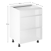Spodní skříňka, bílá/bílá extra vysoký lesk HG, AURORA D60S3 Spodní skříňka, bílá/bílá extra vysoký lesk HG, AURORA D60S3
