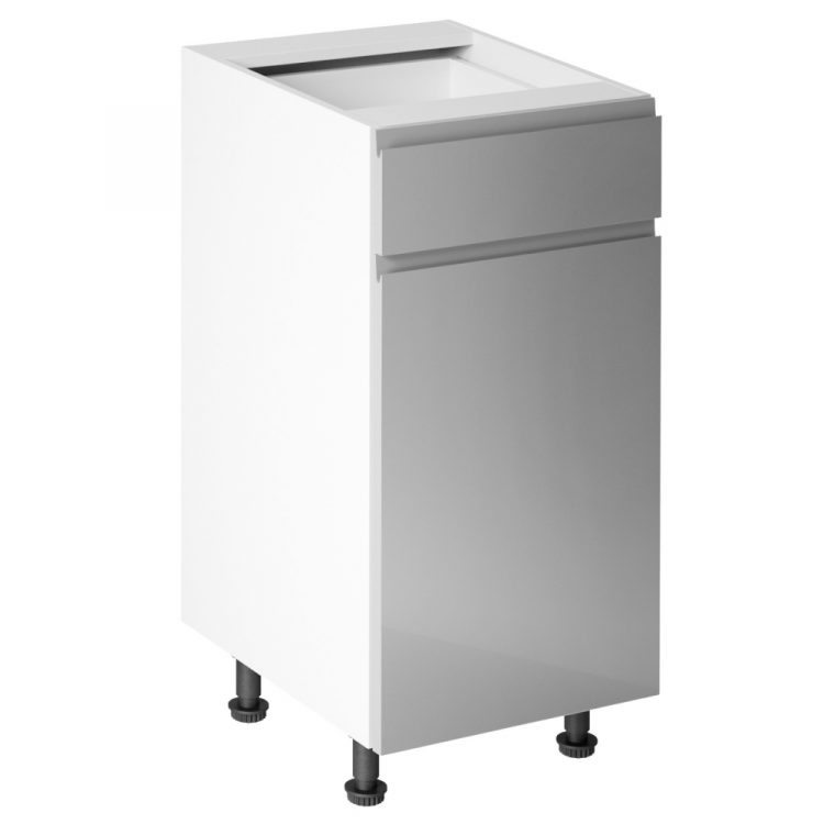 Spodní skříňka, bílá/šedá extra vysoký lesk HG, AURORA D40S1 Spodní skříňka, bílá/šedá extra vysoký lesk HG, AURORA D40S1