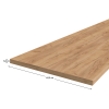 Pracovní deska, K003, tloušťka 3,8 cm, dub craft zlatý Pracovní deska, K003, tloušťka 3,8 cm, dub craft zlatý